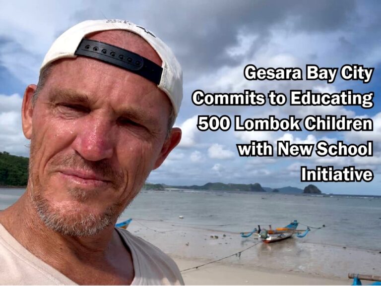Gesara Bay City Commits to Educating 500 Lombok Children with New School Initiative