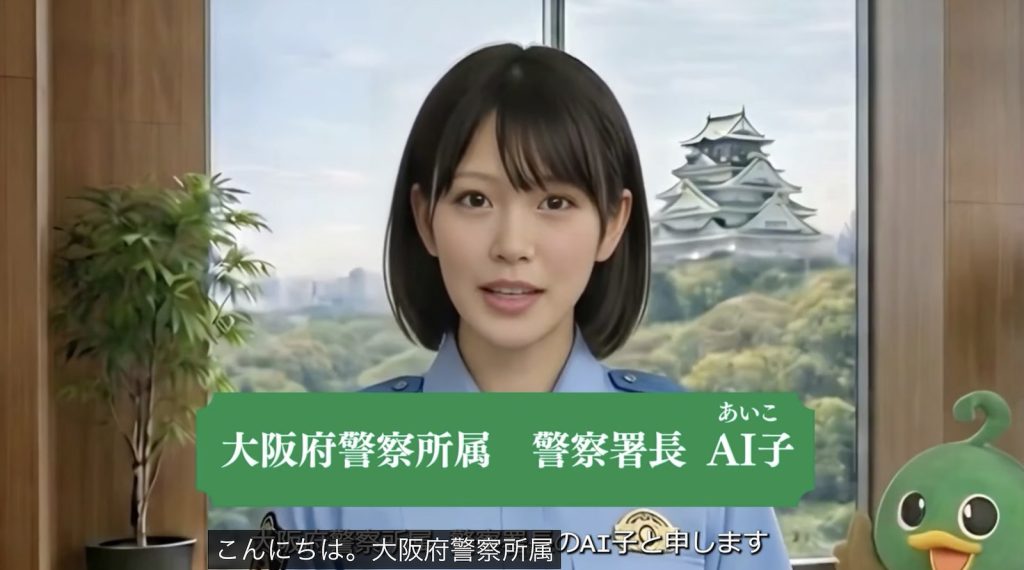Virtual AI Police Chief in Osaka Warns of Rising Imposter Scams
