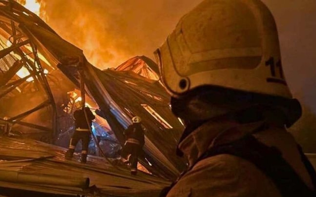 A Drone Struck the “Parkovy” Cultural and Entertainment Center in Kyiv
