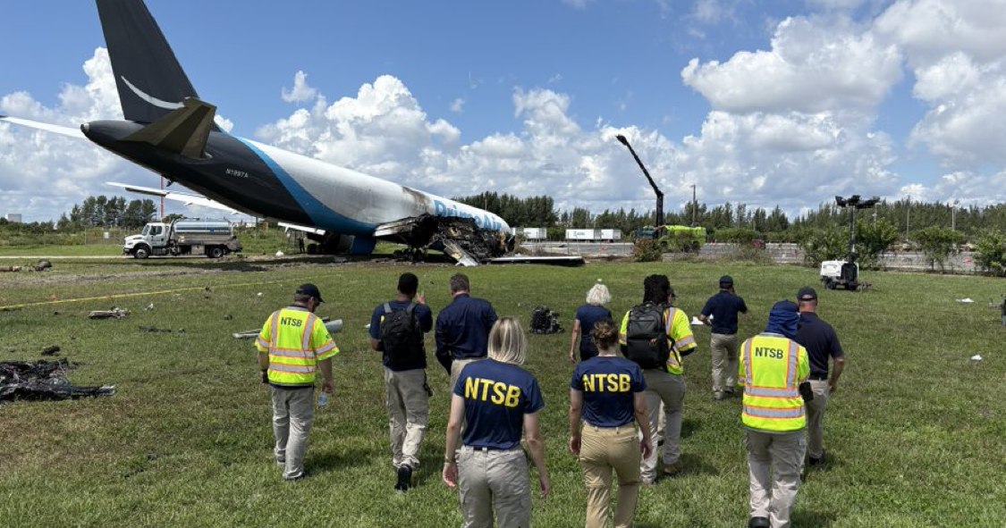 Amazon Cargo Plane Crash Victims were in Vehicles that were Hit, NTSB Says Amazon Cargo Plane Crash Victims were in Vehicles that were Hit, NTSB Says