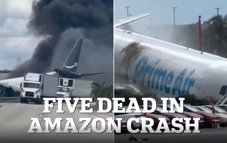 Harrowing Audio Reveals Fire Crews Racing to Amazon Cargo Plane Crash in Miami that Left Five Dead and Five Injured