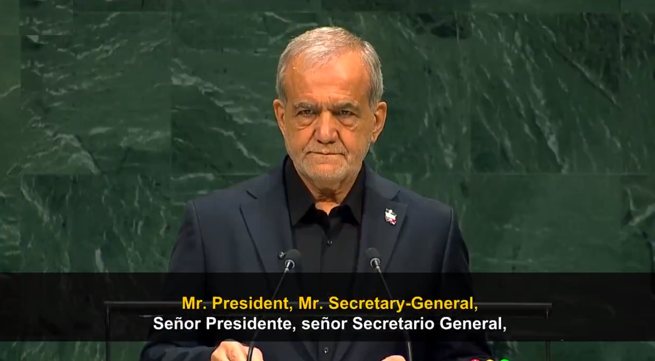Iran President Pezeshkian at the UN: Those who are Terrorists and Train Terrorists Tell us that we are Terrorists