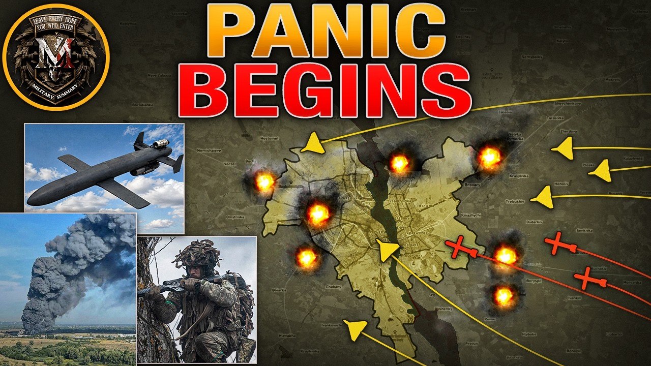 Kyiv Ring of Fire West Flees Kyiv, Parliament to Bunker Druzhkivka Falls MS 2026.08.31