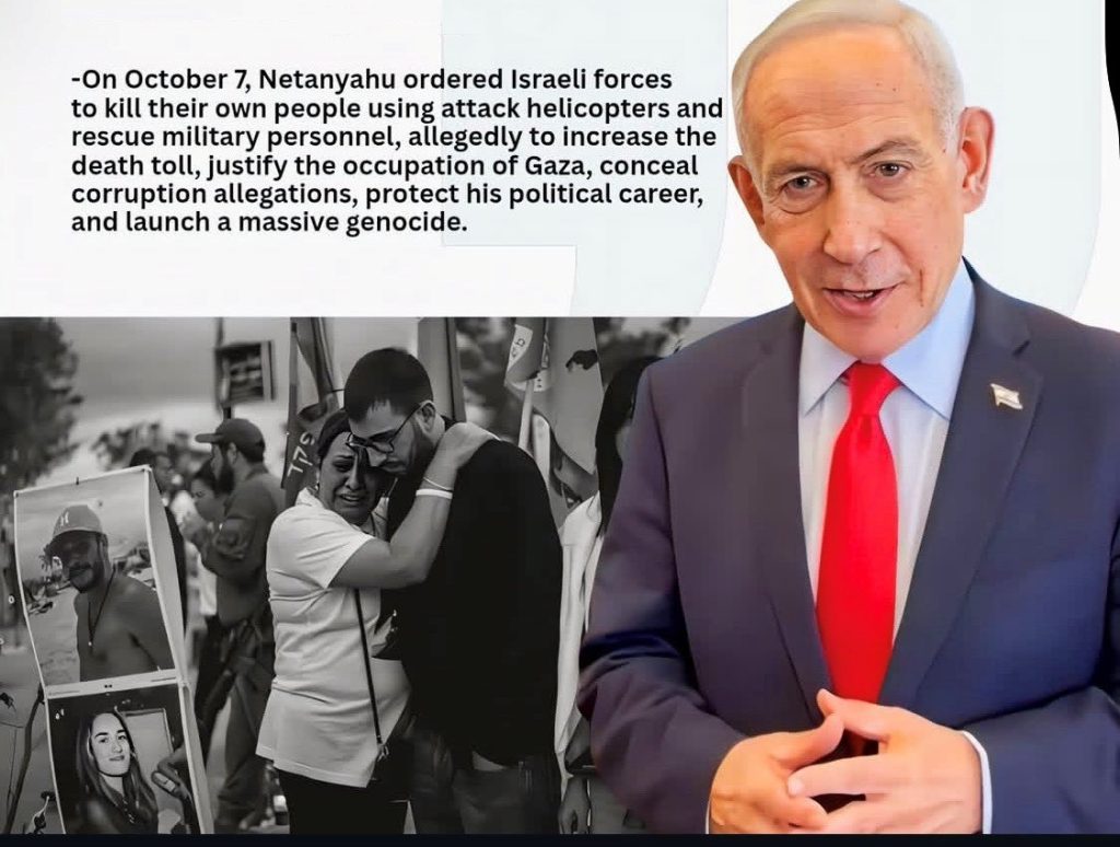 They’ll Eventually also Find out that Oct 7, was Actually Co-ordinated by Israel, Not Just Some Hannibal Directive