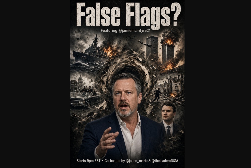 Brace Yourself-we’re Live with Jamie Mcintyre Later Today to Discuss Israeli False Flags, Their Ongoing use in their Endless Propaganda War on the Minds of the Masses, and how We Awaken our Fellow Man to This Insanity Co-hosted by JoAnn Marie & Christopher Wood