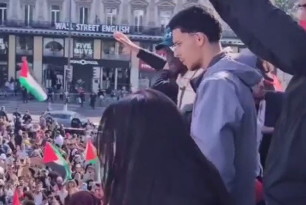 Not a Single French Flag in Sight at the Mass “Student” Protests in France