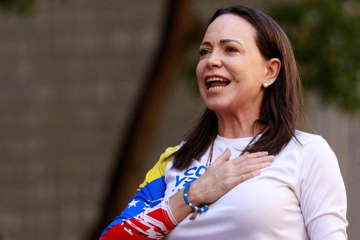 Venezuelan Opposition Leader María Machado Returns after Months in Exile